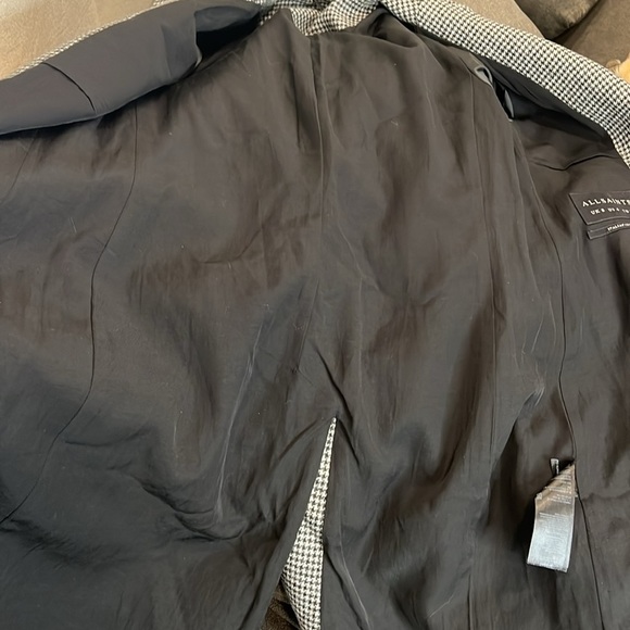 All Saints Leni Puppytooth Coat Size 4US - Picture 10 of 12